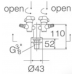 Two Way Erect Gas Valve(safety Press-turn open)